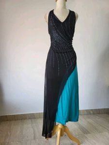 💝💖Elegant Asymmetric Colorblock Maxi Dress