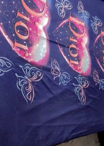 Purple 🟣 Dior King Size Bedsheet &amp; Pillow Cover