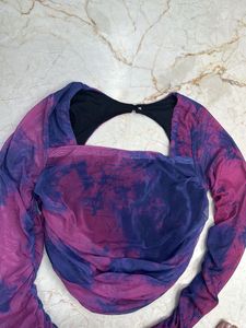 Tie-dye Long Sleeve Top