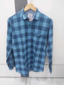Blue Checkered Casual Shirt