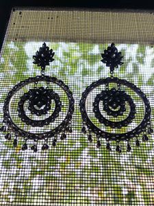 Oxidized Chandbali