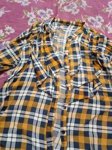 Ruffled Checkers Shirt