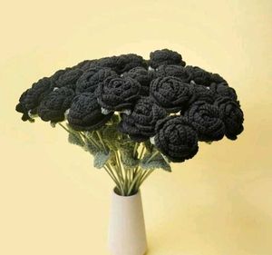 Crochet Black Rose 🖤