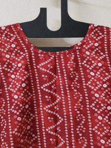 Bandhini print kurti