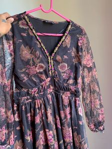 Floral Print Midi Dress