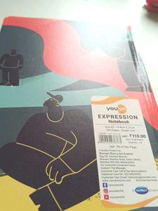 youva notebook single ruled (new,unused)