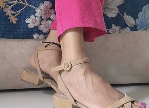 Mango Beige Sandals