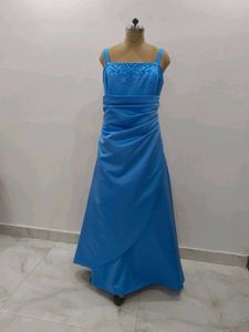 Elegant Blue Maxi Dress