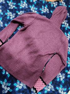 Cute Purple Hooded Jacket