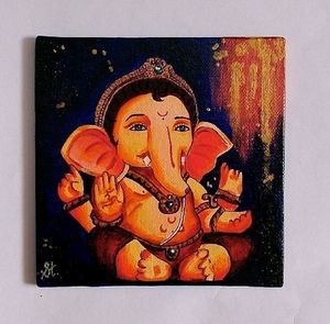Ganesha Canvas Painting