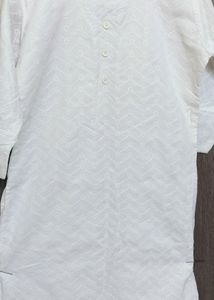 pure white chikankari top