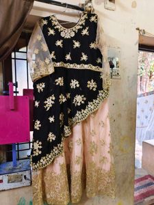 XXL Sharara  Velvet An Net 3 Piece Set 🔥