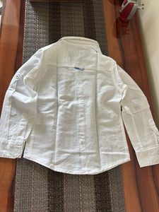 White Long Sleeve Button-Down Shirt