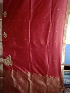 Kalamakari Jerry Work Saree