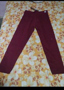 Maroon Casual Pants