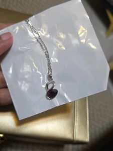 Purple Swan Swarovski Crystal Pendant