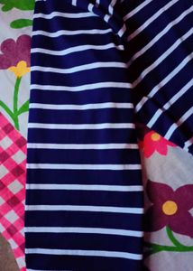 Blue And White A Line Gown