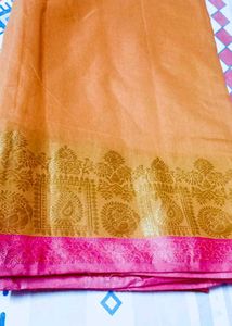Red &amp; Gold Saree