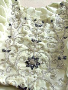 Vintage Embellished Chiffon Dress