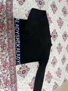 Crop Winter Thermal Sweater