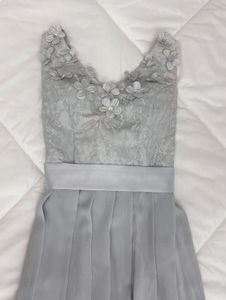 Elegant corset boning Lace Detail Party Dress