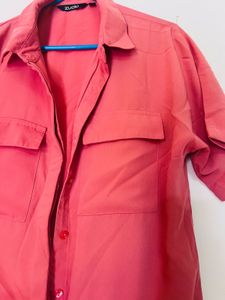 Peach Cute Korean Shirt