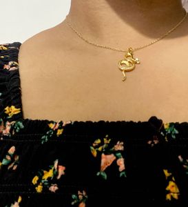 Anti Tarnish Stainless Steel Serpentine Necklace