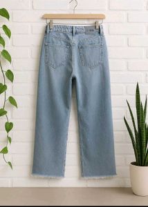 Wide Leg Denim Jeans
