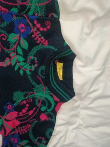 Floral Print Sweater