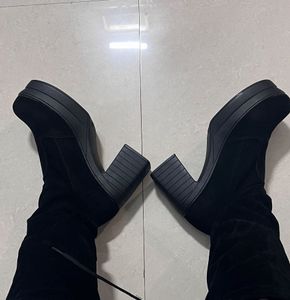 Black Knee High Boots