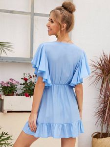 Frills Blue Dress