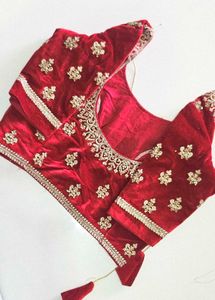 Red Embroidered Lehenga Choli
