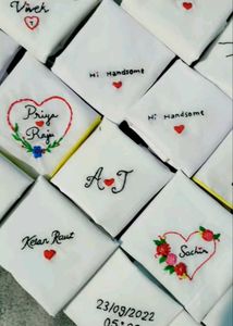 Hand Embroidered Hankey