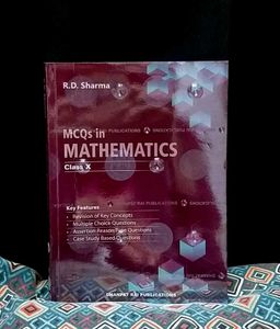 Xth R.D. Sharma MCQs In Maths (Rev. edition 2024)