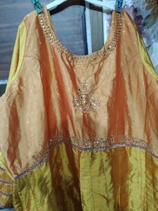 Embellished Yellow & Orange Top
