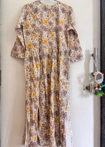 3pc Floral Print Embroidered Kurti