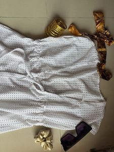 WHITE SHEER BEACH DRESS‼️