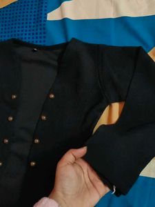 Black Jacket Cum Shrug