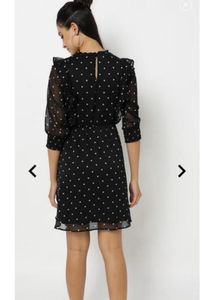 Chic Black Polka Dot Dress