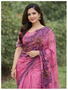 Pink Designer Saree