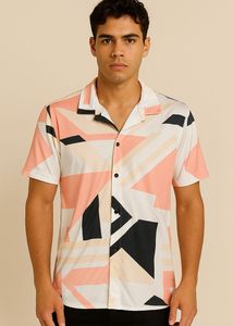 PRINTED POLYESTER SHIRT FOR MEN