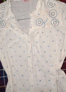 Vintage Floral Embroidered Top