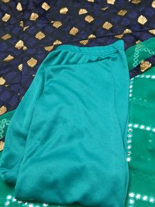 Navy &amp; Gold Anarkali Suit Set