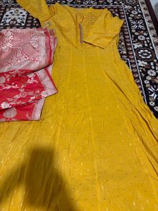Never Used Gown With Dupatta
