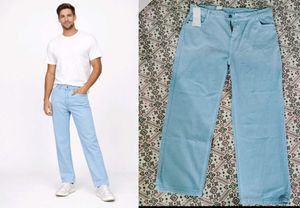Light Blue Wide Leg Jeans