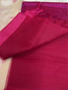 Cream And Pink Banarasi Suit Material