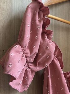 Pink Ruffle Crop Top