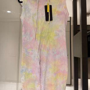 Tie-Dye Hooded Dress