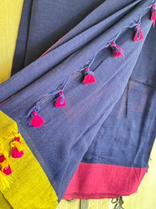 Blue &amp; Pink Saree