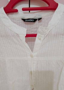Zudio White Top With Bell Sleeves (Size XS)